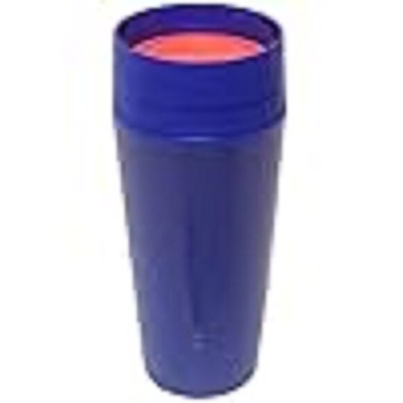 Tupperware 360° Commuter Mug Twist 'N Sip Travel Leakproof Cup 16 oz. Tokyo Blue - Picture 1 of 16